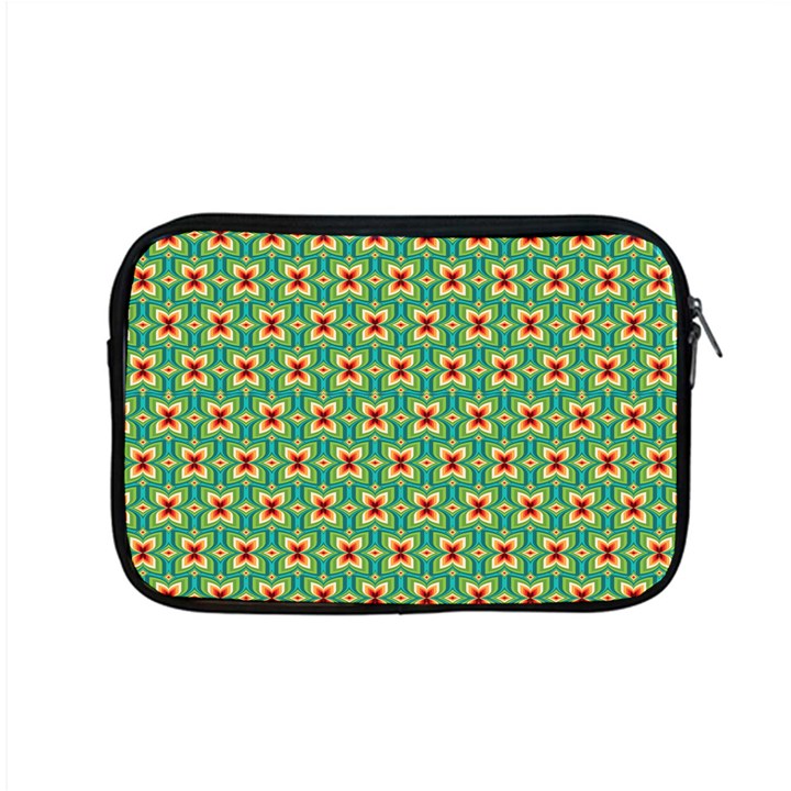 Green Floral Pattern Apple MacBook Pro 15  Zipper Case