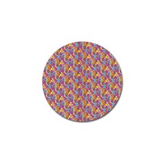 Groovy Floral Pattern Golf Ball Marker by designsbymallika