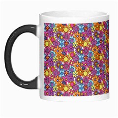 Groovy Floral Pattern Morph Mugs by designsbymallika