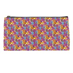 Groovy Floral Pattern Pencil Case by designsbymallika