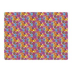 Groovy Floral Pattern Double Sided Flano Blanket (mini)  by designsbymallika