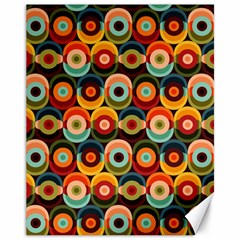 Multicolor Geometric Pattern Canvas 11  X 14  by designsbymallika