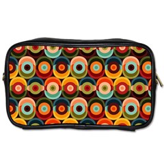 Multicolor Geometric Pattern Toiletries Bag (one Side) by designsbymallika