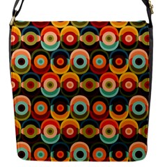 Multicolor Geometric Pattern Flap Closure Messenger Bag (s) by designsbymallika