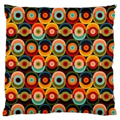 Multicolor Geometric Pattern Standard Flano Cushion Case (two Sides) by designsbymallika