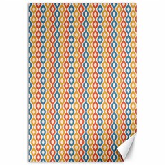 Psychedelic Groovy Pattern Canvas 12  X 18  by designsbymallika