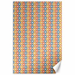 Psychedelic Groovy Pattern Canvas 24  X 36  by designsbymallika