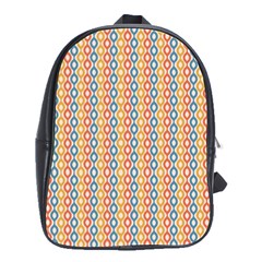 Psychedelic Groovy Pattern School Bag (large) by designsbymallika