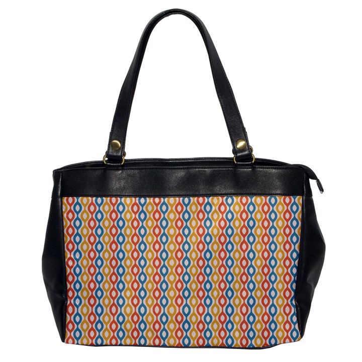 Psychedelic Groovy Pattern Oversize Office Handbag