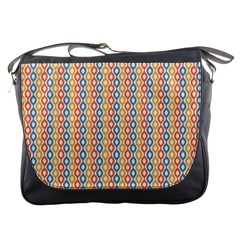 Psychedelic Groovy Pattern Messenger Bag by designsbymallika