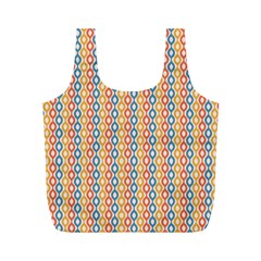 Psychedelic Groovy Pattern Full Print Recycle Bag (m) by designsbymallika