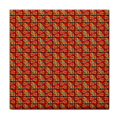 Square Floral Print Tile Coaster by designsbymallika