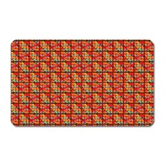 Square Floral Print Magnet (rectangular) by designsbymallika