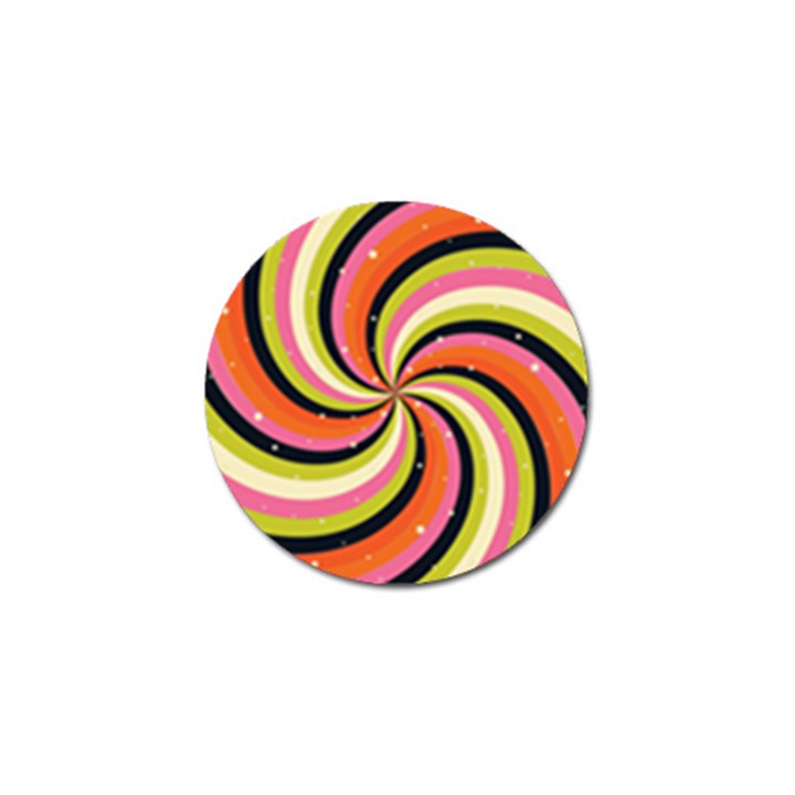 Psychedelic Groovy Orange Golf Ball Marker