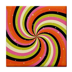 Psychedelic Groovy Orange Face Towel by designsbymallika