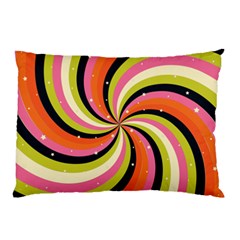 Psychedelic Groovy Orange Pillow Case by designsbymallika