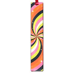 Psychedelic Groovy Orange Large Book Marks by designsbymallika