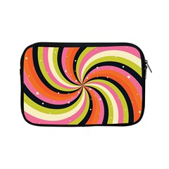 Psychedelic Groovy Orange Apple Ipad Mini Zipper Cases by designsbymallika