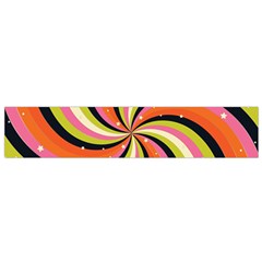 Psychedelic Groovy Orange Small Flano Scarf by designsbymallika