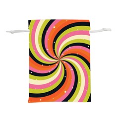 Psychedelic Groovy Orange Lightweight Drawstring Pouch (l) by designsbymallika