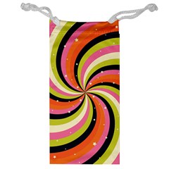 Psychedelic Groovy Orange Jewelry Bag by designsbymallika