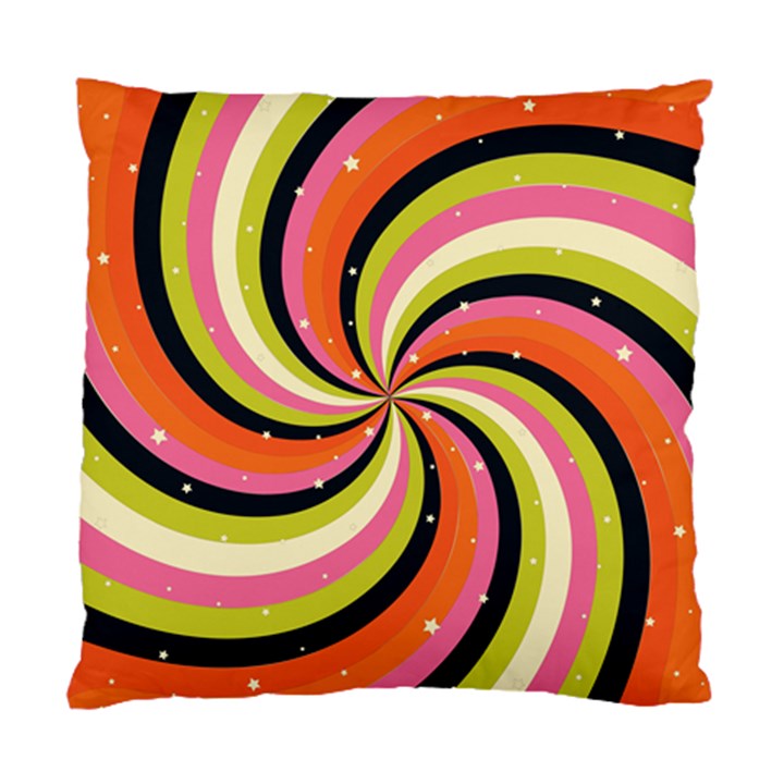 Psychedelic Groovy Orange Standard Cushion Case (Two Sides)