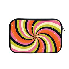 Psychedelic Groovy Orange Apple Macbook Pro 13  Zipper Case by designsbymallika