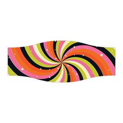 Psychedelic Groovy Orange Stretchable Headband by designsbymallika