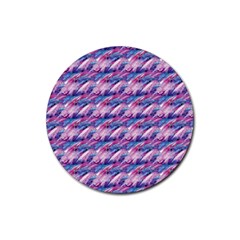 Pink Purple Shade Rubber Coaster (round)  by designsbymallika