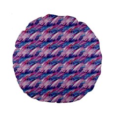 Pink Purple Shade Standard 15  Premium Round Cushions by designsbymallika