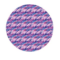 Pink Purple Shade Mini Round Pill Box by designsbymallika