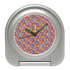 Summer Floral Pattern Travel Alarm Clock by designsbymallika