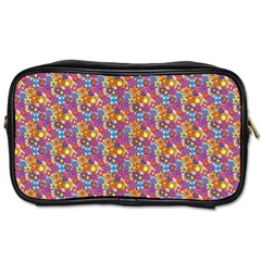 Summer Floral Pattern Toiletries Bag (two Sides) by designsbymallika