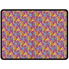 Summer Floral Pattern Fleece Blanket (large)  by designsbymallika