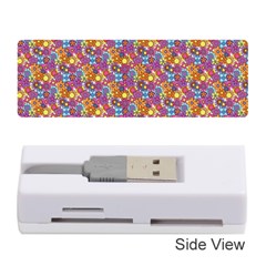 Summer Floral Pattern Memory Card Reader (stick) by designsbymallika