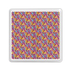 Summer Floral Pattern Memory Card Reader (square) by designsbymallika