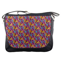 Summer Floral Pattern Messenger Bag by designsbymallika