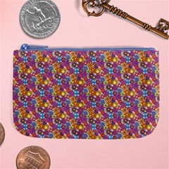 Summer Floral Pattern Large Coin Purse by designsbymallika