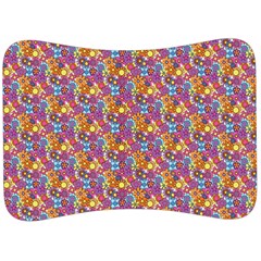 Summer Floral Pattern Velour Seat Head Rest Cushion by designsbymallika