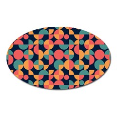 Shapes Pattern Oval Magnet