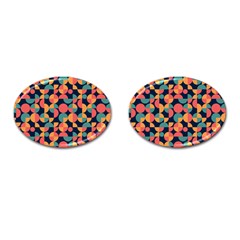 Shapes Pattern Cufflinks (oval)