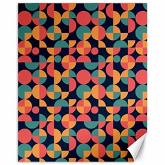 Shapes Pattern Canvas 11  X 14  by designsbymallika