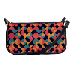 Shapes Pattern Shoulder Clutch Bag by designsbymallika