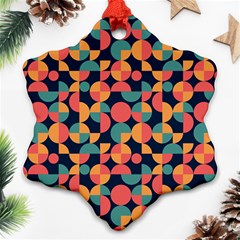 Shapes Pattern Snowflake Ornament (two Sides)