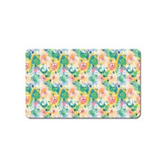 Water Color Floral Pattern Magnet (name Card) by designsbymallika