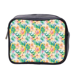 Water Color Floral Pattern Mini Toiletries Bag (two Sides) by designsbymallika