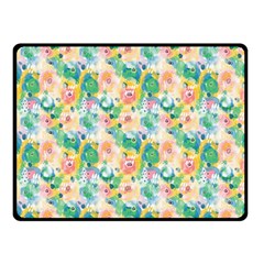 Water Color Floral Pattern Double Sided Fleece Blanket (small)  by designsbymallika