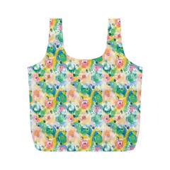 Water Color Floral Pattern Full Print Recycle Bag (m) by designsbymallika