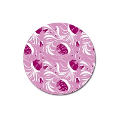 Folk Floral Pattern  Flowers Print  Magnet 3  (round) by Eskimos