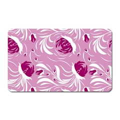 Folk Floral Pattern  Flowers Print  Magnet (rectangular) by Eskimos